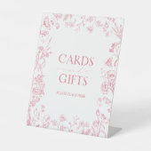 Französisch Rosa Viktorianisches Brautparty Gesche Sockelschild (Vorderseite)