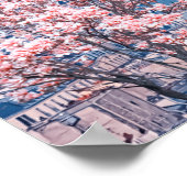 Französisch Sakura Poster (Ecke)