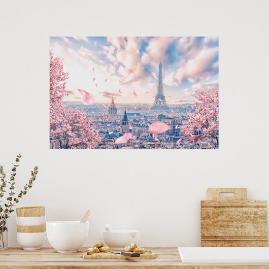 Französisch Sakura Poster (Küche)