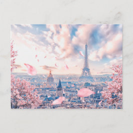 Französisch Sakura Postkarte
