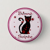 Französisch: Schaltfläche "Bonne Soiree" Button (Vorderseite)