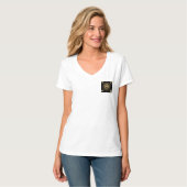 Französisch Schwarz T-Shirt (Vorderseite Vollansicht)