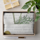 Französisch Script Daisy Blume Vintag Text Decoupa Seidenpapier (Geschenk)