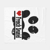 Französisch Spanisch Dog Paw Print Fleecedecke (Vorderseite (Horizontal))