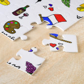 Französisch Themed Impossible Jigsaw Puzzle (Seite)
