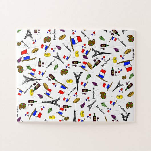 Französisch Themed Impossible Jigsaw Puzzle (Horizontal)