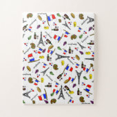 Französisch Themed Impossible Jigsaw Puzzle (Vertikal)