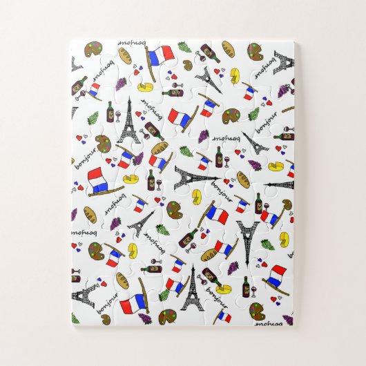 Französisch Themed Impossible Jigsaw Puzzle (Vertikal)