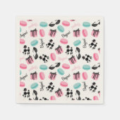 Französisch Themed Napkins Serviette (Vorderseite)