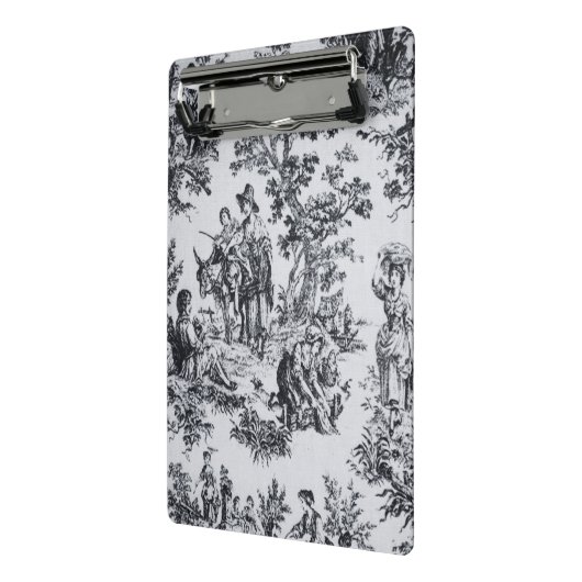 Französisch toile de joues Schwarz-Weiß elegant Mini Klemmbrett (Gewinkelt2)