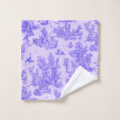 Französisch toile de jouy blau-weiß elegant badhandtuch set (Waschlappen)