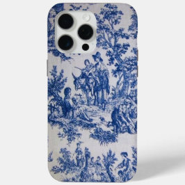 Französisch toile de jouy blau-weiß elegant Case-Mate iPhone hülle