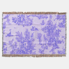 Französisch toile de jouy blau-weiß elegant decke