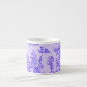 Französisch toile de jouy blau-weiß elegant espressotasse (Vorderseite)