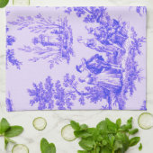 Französisch toile de jouy blau-weiß elegant geschirrtuch (Gefaltet)