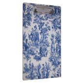 Französisch toile de jouy blau-weiß elegant klemmbrett (Rechts)