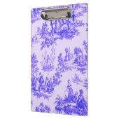 Französisch toile de jouy blau-weiß elegant klemmbrett (Links)