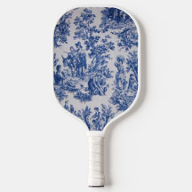 Französisch toile de jouy blau-weiß elegant