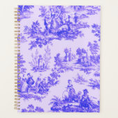 Französisch toile de jouy blau-weiß elegant planer (Vorderseite)