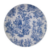 Französisch toile de jouy blau-weiß elegant schneidebrett (Vorderseite)
