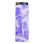 Französisch toile de jouy blau-weiß elegant thermosbecher (Rückseite)