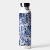 Französisch toile de jouy blau-weiß elegant trinkflasche (Links)