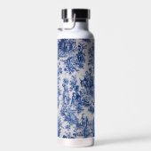 Französisch toile de jouy blau-weiß elegant trinkflasche (Rechts)