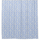 Französisch Toile Style Blau und Weiß Duschvorhang (Vorderseite)