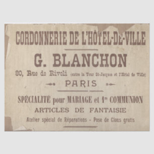 Französisch Typografie Torn Edge Decoupage Paris S Seidenpapier
