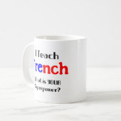 Französisch unterrichten kaffeetasse (Vorderseite Links)