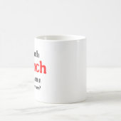 Französisch unterrichten kaffeetasse (Mittel)