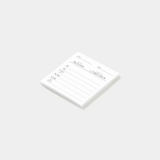 Französisch | Verbs Conjugation Practice Post-it Klebezettel (angewinkelt)