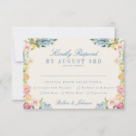 Französisch-Vintage Hochzeitswebsite RSVP Karte