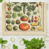 Französisch Vintages Bio Gemüse Küchentücher (Gefaltet)