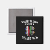 Französisch Wee Bit Irish Fun Frankreich Patrick D Magnet (Vorderseite/Rückseite)