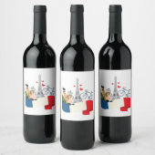 Französisch Weinetikett (Flaschen)