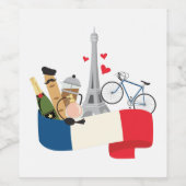 Französisch Weinetikett (Einzelnes Label)