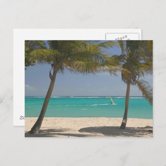 Französisch-Westindien, Guadaloupe, Marie, Galante Postkarte (Vorne/Hinten)