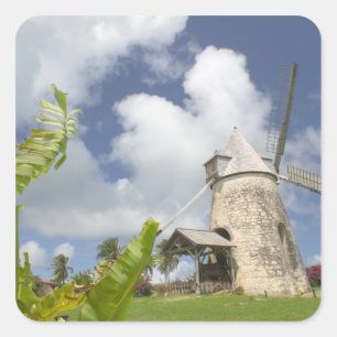 Französisch-Westindien, Guadeloupe, Marie, Galante Quadratischer Aufkleber