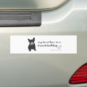 FranzösischBulldogBlkWtBrother Autoaufkleber (Auf Auto)