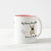 FranzösischBulldogFawn Zweifarbige Tasse (VorderseiteRechts)