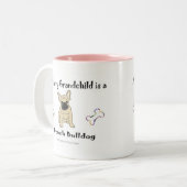 FranzösischBulldogFawn Zweifarbige Tasse (Vorderseite Links)