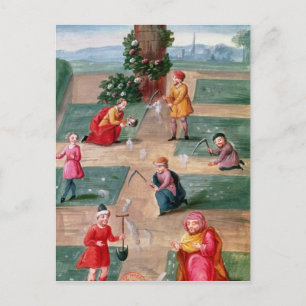 Französische Alchemie auf der Suche nach materiell Postkarte