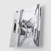 Französische Alley Zeichnend Uhr (Winkel)