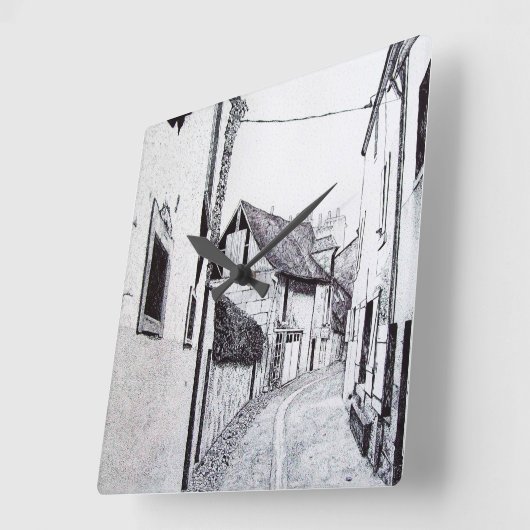 Französische Alley Zeichnend Uhr (Winkel)