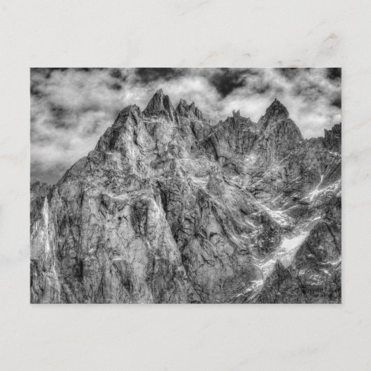 Französische Alpen Chamonix Feiertagspostkarte (Vorderseite)