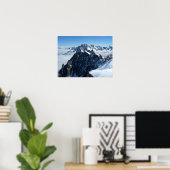 Französische Alpen Chamonix Gebiet Poster (Heimbüro)