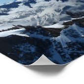 Französische Alpen Chamonix Mont Blanc Poster (Ecke)