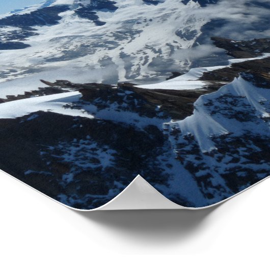 Französische Alpen Chamonix Mont Blanc Poster (Ecke)