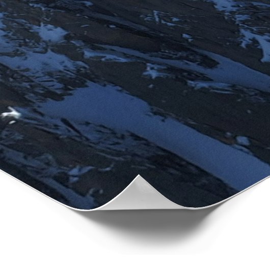 Französische Alpen Chamonix Panorama Poster (Ecke)